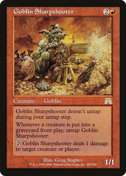 Goblin Sharpshooter X (1) MTG Onslaught Excellent/Near Mint 4RCards - Image 1