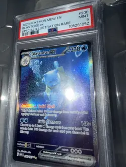 🔥 Pokemon 2023 Blastoise ex 200/165 SIR Scarlet & Violet 151 PSA 9 - Image 3