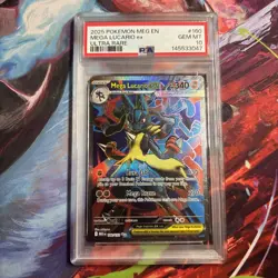 Mega Lucario ex 160/132 Pokemon Mega Evolution Ultra Rare Full Art - PSA 10 🔥 - Image 1