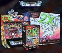 CHAOS RISING Pokemon Center ETB x2 Booster Bundle x2 +Booster Box Pre Order sale - Image 1