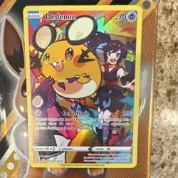 Pokemon TCG Dedenne TG07/TG30 Brilliant Stars Full Art Holo Ultra Rare 70 HP En… - Image 1