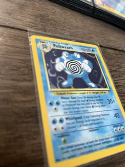 Poliwrath Pokemon TCG Base Set Holo Rare - LP - Image 2