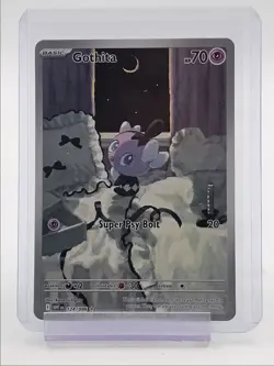 GOTHITA 2025 POKEMON WHITE FLARE ILLUSTRATION RARE 124/086 Q2283 - Image 1