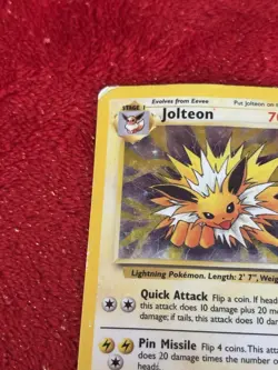 Jolteon 4/64 Jungle Holo Wotc Pokemon Card Hp - Image 3