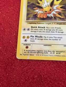 Jolteon 4/64 Jungle Holo Wotc Pokemon Card Hp - Image 4