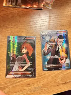 pokemon card lot, Brigette, Battle Reporter, Trainer, Holo, english, pokemon tcg - Image 1
