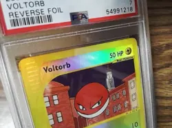 Aquapolis Voltorb 64/147 Reverse Foil Graded Pokemon Card - PSA 7 - Image 3