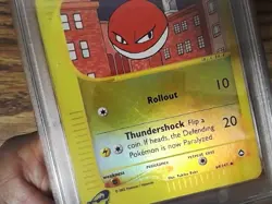 Aquapolis Voltorb 64/147 Reverse Foil Graded Pokemon Card - PSA 7 - Image 4