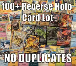 100+ Pokemon TCG REVERSE HOLO Card Lot - Ultra Rare + Rare INCL. - NO DUPLICATES - Image 1