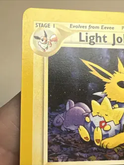 CREASES Light Jolteon 48/105 Regular/Non-Holo Neo Destiny AUTHENTIC Pokemon Card - Image 4