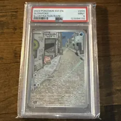 2023 POKEMON SVI EN-SCARLET & VIOLET ILLUSTRATION RARE #204 SLOWPOKE PSA 9 - Image 1