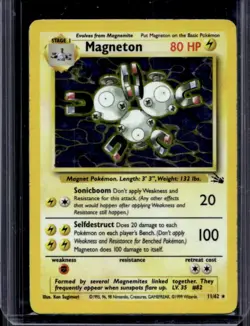 1999 Pokemon Fossil Magneton #11/62 - Image 1