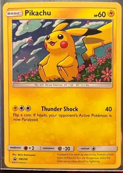 Pokemon Pikachu Promo Sun & Moon Promo SM206 2019 English NM - Image 2