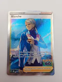 Blanche SWSH227 Promo Full Art Trainer Pokemon Go Sword & Shield NM - Image 1