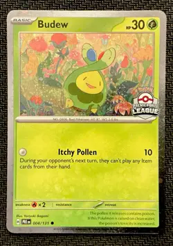 Pokemon Budew 004/131 Premier Ball League SEA Stamp Promo - Image 1