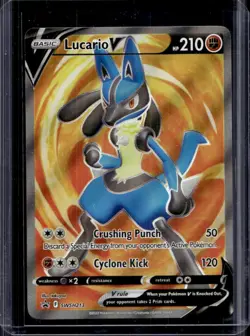 2019-2023 Pokemon SWSH Black Star Promos Lucario V #SWSH213 - Image 1