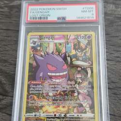 Pokemon Gengar Lost Origin Full Art Ultra Rare Holo TG06 PSA 8 - Image 1