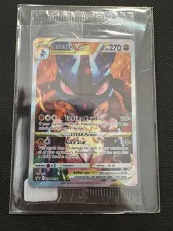 Pokemon TCG Lucario VSTAR SWSH291 Black Star Promo Full Art SEALED - Image 1