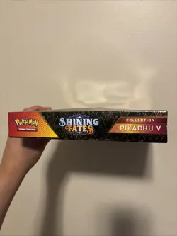Pokemon TCG Pikachu V Promo Box Collection Shining Fates New Sealed 4 Packs - Image 2