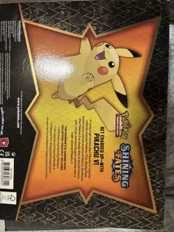Pokemon TCG Pikachu V Promo Box Collection Shining Fates New Sealed 4 Packs - Image 4