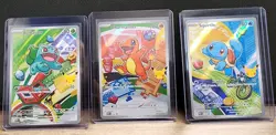 Pokemon First Partner Illustration Collection Series 1 Kanto Gen 1 Starters Set - Image 1