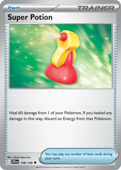 SUPER POTION 158/159 UC JOURNEY TOGETHER POKEMON LP INC. - Image 4