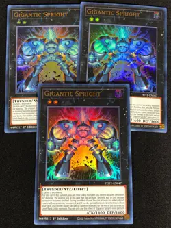 Yugioh Gigantic Spright POTE-EN047 1ST ULTRA x3 (NM) - Image 1
