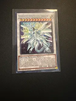 Yu-Gi-Oh TCG Monster Mayhem #BLMM-EN151 Stardust Sifr Divine Dragon ScR,1st Ed. - Image 1