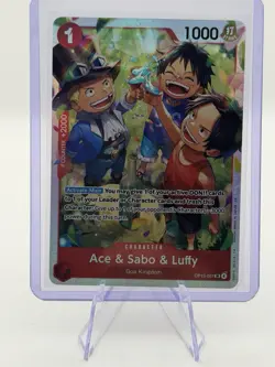 Ace & Sabo & Luffy OP13-007 SR | NM | Carrying on His Will | One Piece TCG | EN - Image 1
