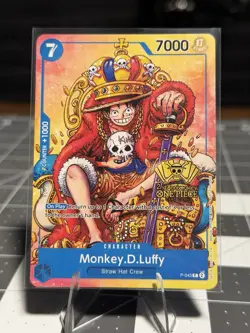 Monkey.D.Luffy (2nd Anniversary Stamped Promo) P-043 One Piece Promotion... - Image 1