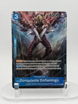 One Piece Donquixote Doflamingo OP01-073 R Alt Art - Romance Dawn NM ENGLISH - Image 1