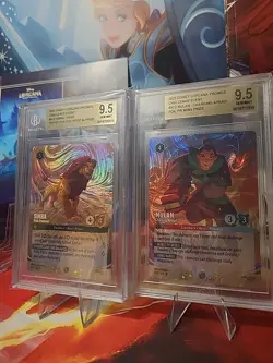 lorcana simba pride protector & Mulan Chargin Ahead Challenge Promo BOTH 9.5 BGS - Image 2