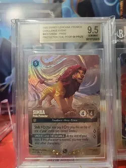 lorcana simba pride protector & Mulan Chargin Ahead Challenge Promo BOTH 9.5 BGS - Image 4