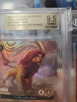 lorcana simba pride protector & Mulan Chargin Ahead Challenge Promo BOTH 9.5 BGS - Image 5