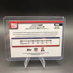 Jaxson Dart 2025 Topps Chrome Base Rookie Card #306 - Giants - Image 2