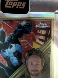 ZEB WELLS ARTIST AUTO MARVEL MINT TOPPS Trading Card CHROME MINTED 48/50 ENCASED - Image 3