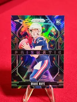 Drake Maye 2024 Prizmatic SILVER PRIZM Rookie Rc Card New England Patriots - Image 1