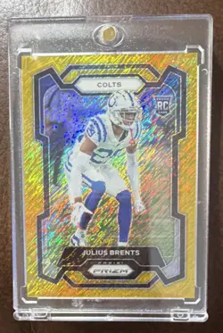 Panini 2023 Prizm Gold Prizm Rookie Julius Brents Indianapolis Colts #346 /10 - Image 1