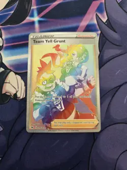 Team Yell Grunt (Secret) 210/202 Secret Rare SWSH01: Sword & Shield 🌈 NM - Image 1