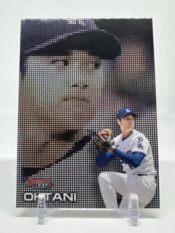 2025 Bowman Bowman's Best Shohei Ohtani Pixel Portraits Los Angeles Dodgers P-25 - Image 1