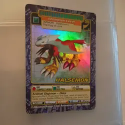 Digimon Digi Battle Series 3 Halsemon Card BO-123 Holo Foil Bandai 2000 - Image 1