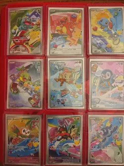 Pokemon 2026 First Partner Illustration Collection Series 1 Promo Set 9 Cards - Image 1