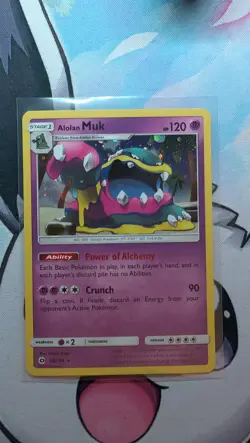 Alolan Muk 58/149 - Holo Rare - Sun & Moon - Pokemon Trading Card - Pack Fresh - Image 1