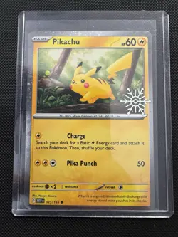 Pikachu - (Holiday Calendar) 025/165 Miscellaneous Cards & Products Holo - Image 1