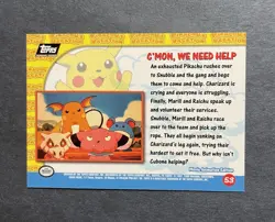 Mint Pokemon Card - C'mon, We Need Help 53 - Pikachu's Vacation - Topps - Image 2