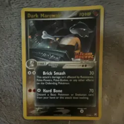 Dark Marowak 7/109 EX Team Rocket Returns Rare 70 HP Pokemon TCG Card English - Image 1