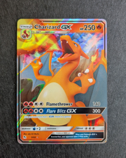 Charizard GX 9/68 Hidden Fates Full Art Holo Pokemon Card 2019 - Image 1