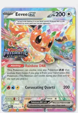 Eevee ex - (Prismatic Evolutions Stamp) Holo Miscellaneous Cards & Products 075/ - Image 1