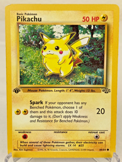 Pikachu 60/64 Jungle Set WOTC Pokemon Card 1st Edition - Lightly Played / MP - Image 1