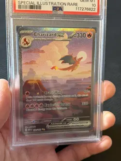 Charizard ex 199/165 Special Illustration Rare Pokemon S&V 151 Gem Mint PSA 10 - Image 3